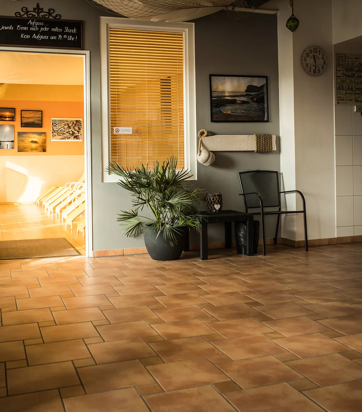 sauna eingangsbereich